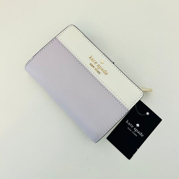 kate spade Handbags - Kate Spade Madison Medium Compact Bifold Wallet Lilac Moon